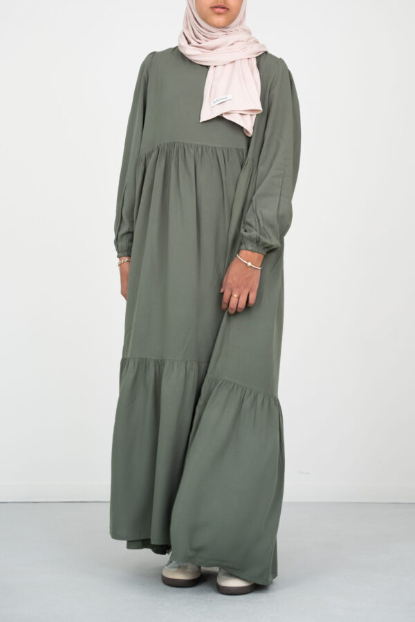 Abaya Pleats Olive