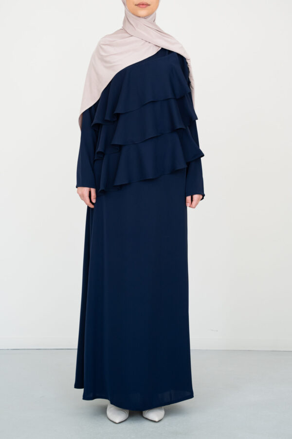 Abaya Ruffles Navy